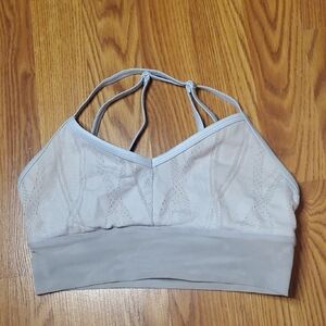 ALO Yoga Dusty BLUE Mesh Sports Bra
